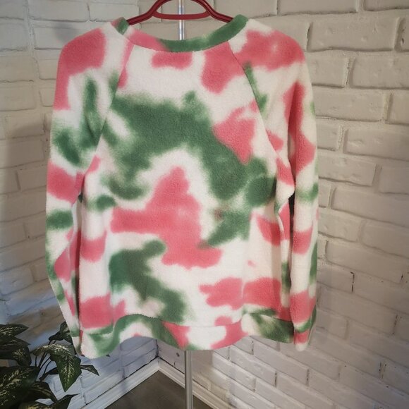 NWT Rockin' Around Ladies Fleece Holiday Vibes long Sleeves Sweatshirt - Picture 2 of 7